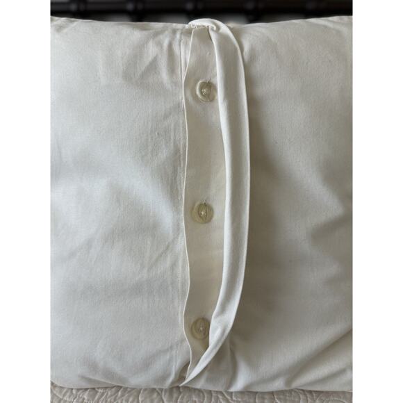 Pottery Barn Seashell Sequence Beaded Pillow Cover 20x20 Nautical Beach Seashore - Picture 9 of 11